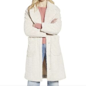 Halogen Cream Teddy Jacket Size Xs Over Size Great condition